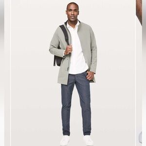 Lululemon Men’s ABC Pant Slim Tech Canvas Heathered Deep Navy 28